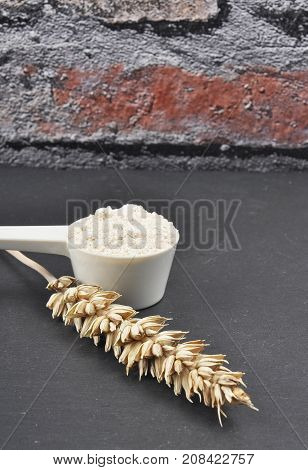 Flour And Ear On Slate