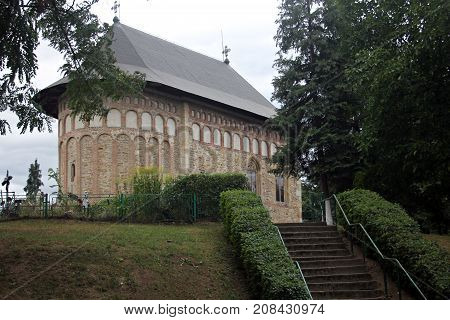 Old church in Borzesti - Romania - build by Stefan cel Mare