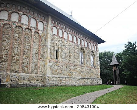 Old church in Borzesti - Romania - build by Stefan cel Mare