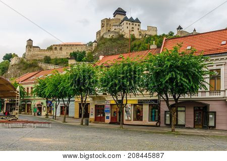 Old Center And The Castle, In Trencin