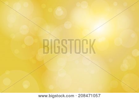 Gold Yellow Bokeh Abstract Background