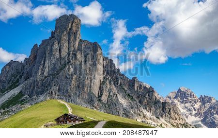 Summer time in the italian mountains, passo Giau, Alps n2