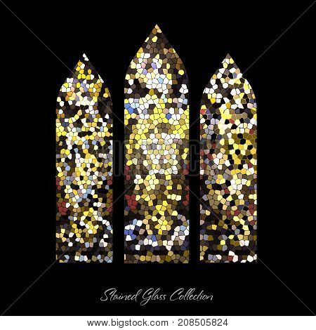 Stained Glass Window Shape Illustration Church Mosaic Stain Texture