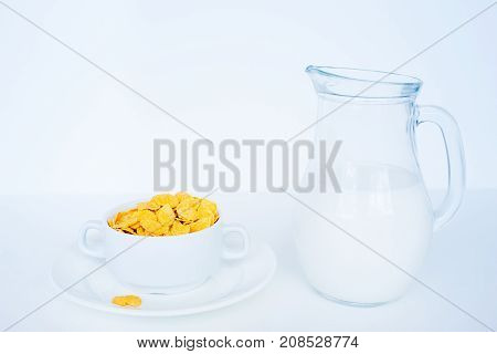 Image of different healthy food made of weat