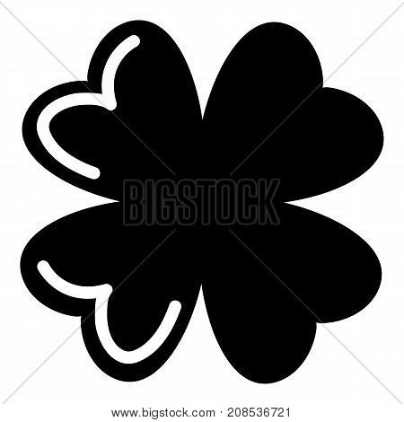 Quatrefoil leaf icon. Simple illustration of quatrefoil leaf vector icon for web