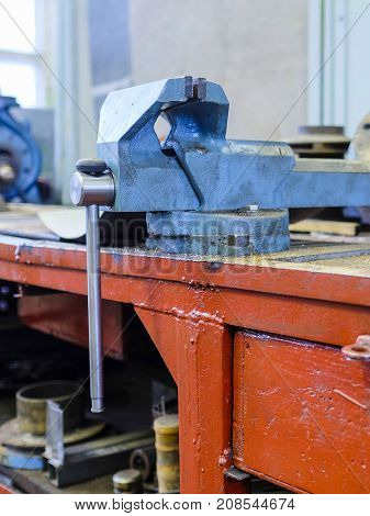 Vice in a workshop