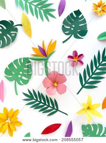 Tropical Handcrafted Papercraft Nature Petals