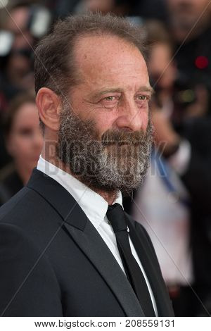 CANNES, FRANCE - MAY 11: Vincent Lindon attends the 'Cafe Society' premiere and the Opening Night Gala. 69th annual Cannes Film Festival at the Palais des Festivals on May 11, 2016 in Cannes

