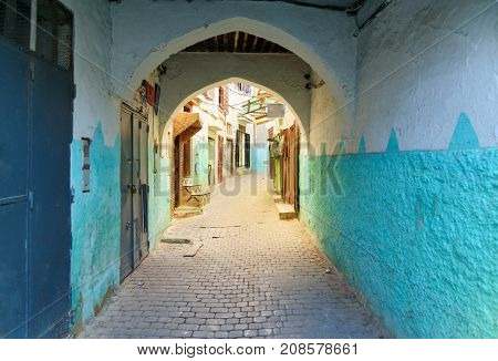 On The Street In Medina. Moulay Idriss Zerhoun, Morocco