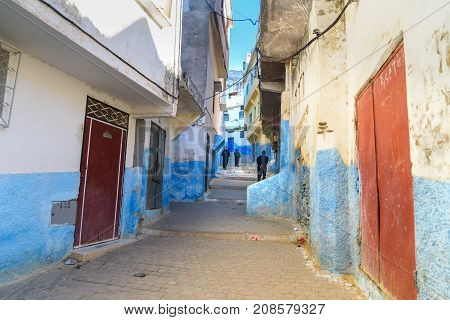 On The Street In Medina. Moulay Idriss Zerhoun, Morocco