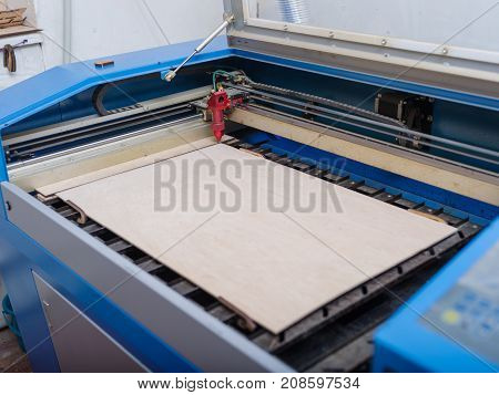 Automated machine for burning out patterns on a tree cut a leaf of a tree