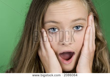 충격된 Teenagegirl