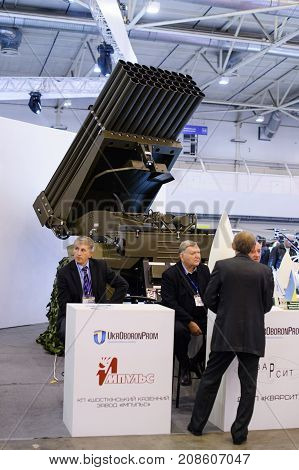 System Of Salvo Fire At The Exhibition With Representatives Of Developers