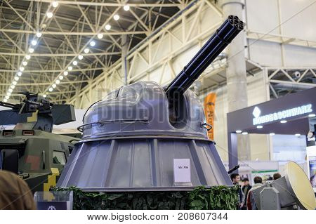 Patrol Boat Ak-306. Modern Ukrainian Naval Artillery 6-barrel Gun At The Exhibition