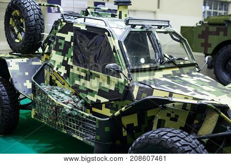 Military Buggy Of Ukrainian Production At The Exhibition