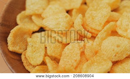 Eating Cheese crisp 
