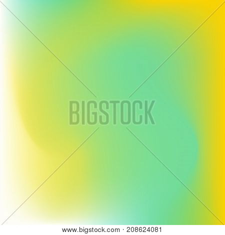 Blurred gradient with colorful yellow and green waves for mobile screen