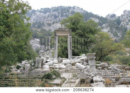 Termessos is an ancient city located in the southeast of the historical area of Pisidia