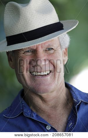 Handsome Smiling Adult With Hat