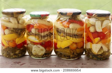 Traditional Pickles Of Various Vegetables