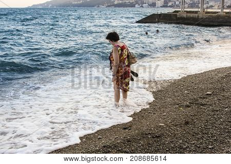 Yalta, Crimea - 11 July, Surroundings and adjacent areas of the hotel Yalta Intourist, 11 July, 2017.
Surroundings and adjacent areas of the hotel Yalta Intourist.