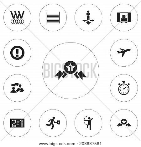 Set Of 12 Editable Complicated Icons. Includes Symbols Such As Dialogue, Businessman, Chronometer And More
