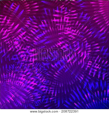 Vector space style pattern. Glowing violet sparkling digital energy backdrop texture.