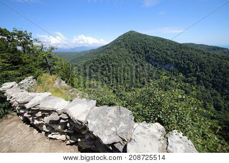 Eagle rocks, trail from Agur waterfalls, Khostinsky district of Sochi