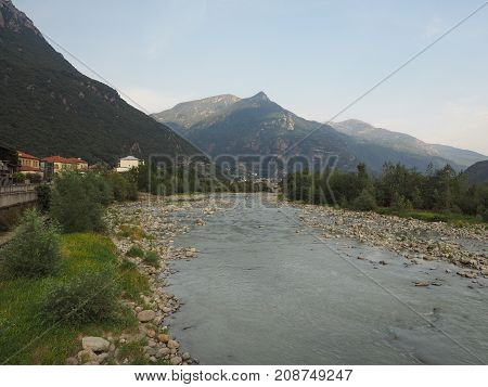 Dora Baltea River In Donnas