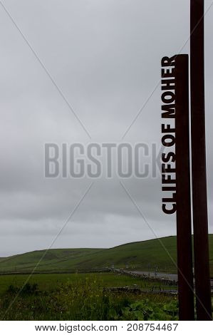 Cliffs Of Moher Sign