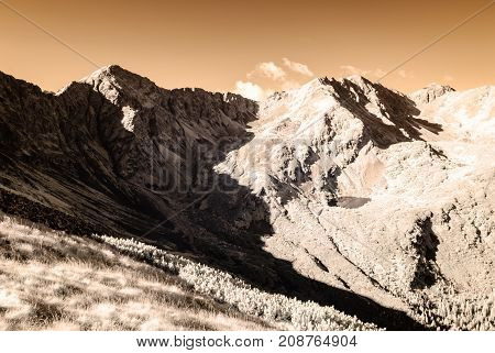 Mountain Panorama View From Volovec In Slovakia