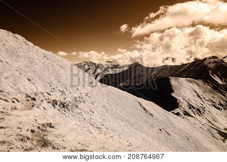 Mountain Panorama View From Volovec In Slovakia