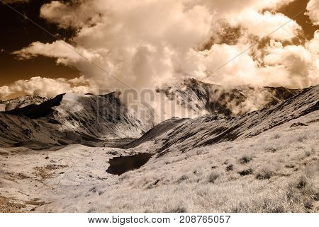 Mountain Panorama View From Volovec In Slovakia