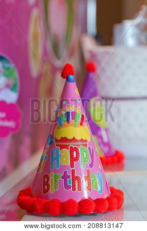 Colorful Party Hats for Happy Birthday and Holidays