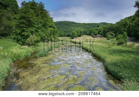 Landscape of Eifel area close to Bitburg, Germany, Europe