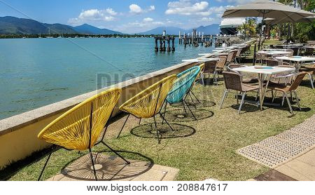 cafe on the broadwalk of Cairns Australia