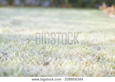 Ice cold fields in the winter in middle europa