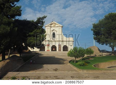 Santuario Di Nostra Signora Di Bonaria (shrine Of Our Lady Of Bonaria) In Cagliari