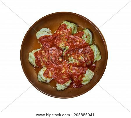 Holubky - Slovak Stuffed Cabbage. , close up meal