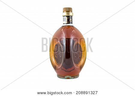 Ternopil Ukraine - August 26 2017: Brandy Vecchia Romagna. Made In Italy. Brandy Aged In Oak Barrels