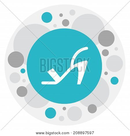 Vector Illustration Of Business Symbol On High Heeled Sandal Icon