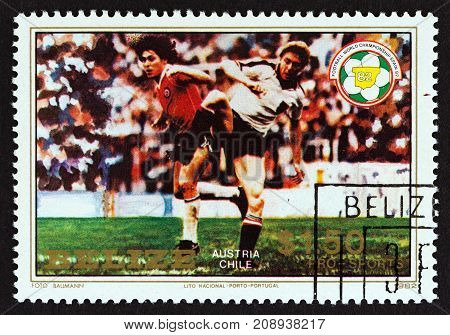 BELIZE - CIRCA 1982: A stamp printed in Belize from the 