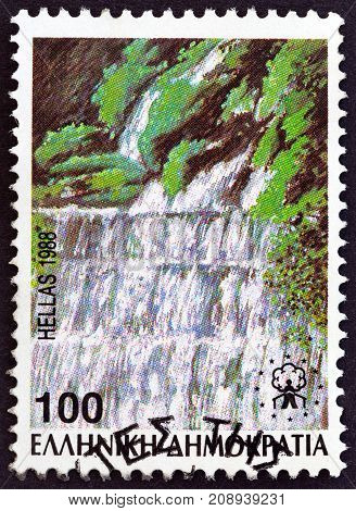 GREECE - CIRCA 1988: A stamp printed in Greece from the 