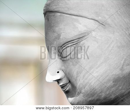 Durga Idol face making process in Kolkata.