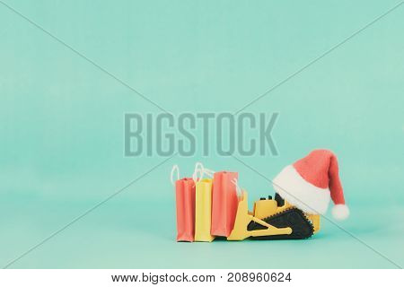 Christmas Shopping Idea Concept Background.