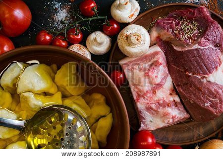 Serving culinary kitchen countryside handmade restaurant food cook traditional background