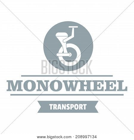 Urban mono wheel logo. Simple illustration of urban mono wheel vector logo for web