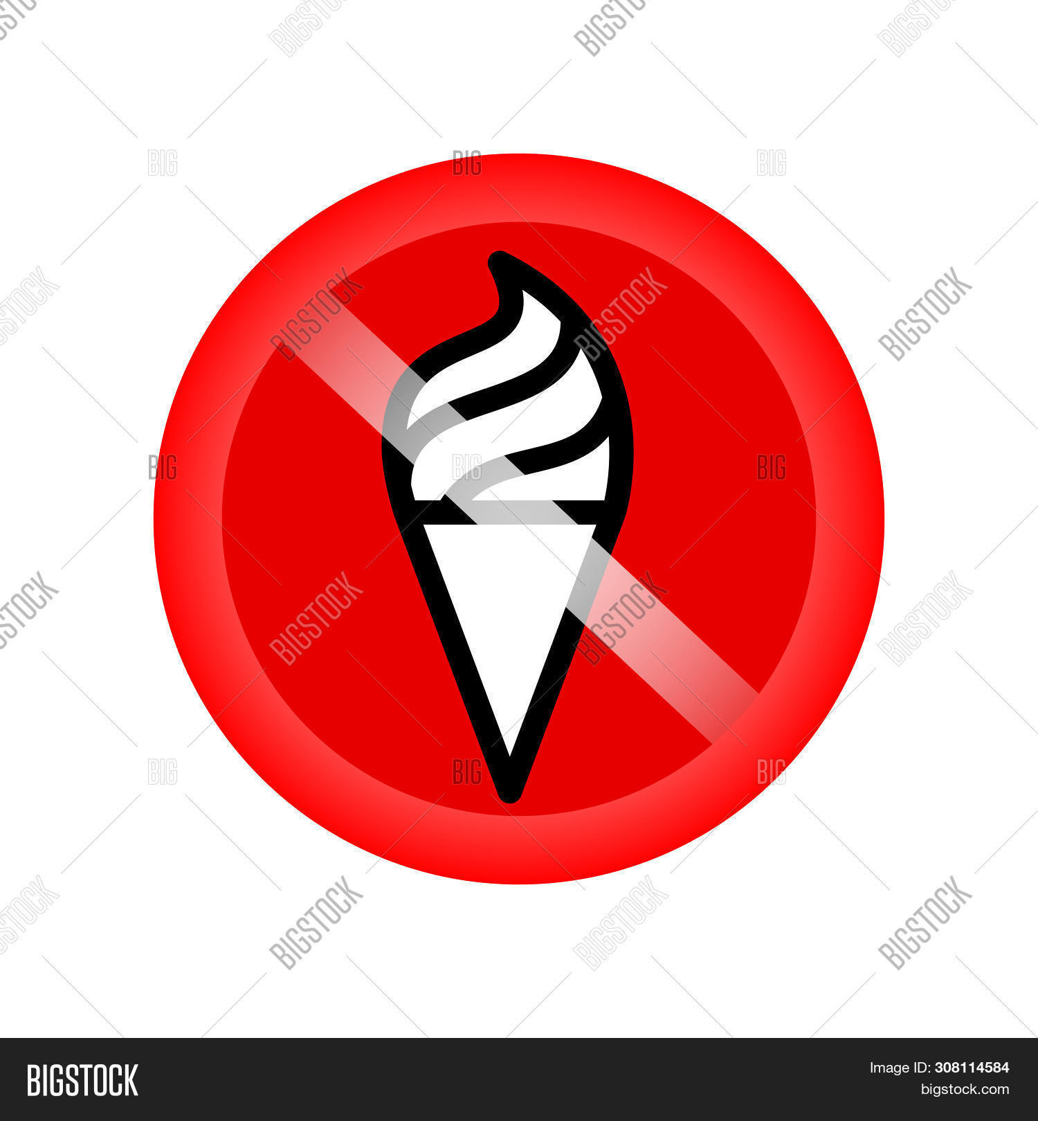 No Ice Cream Sing. No Image & Photo (Free Trial) Bigstock