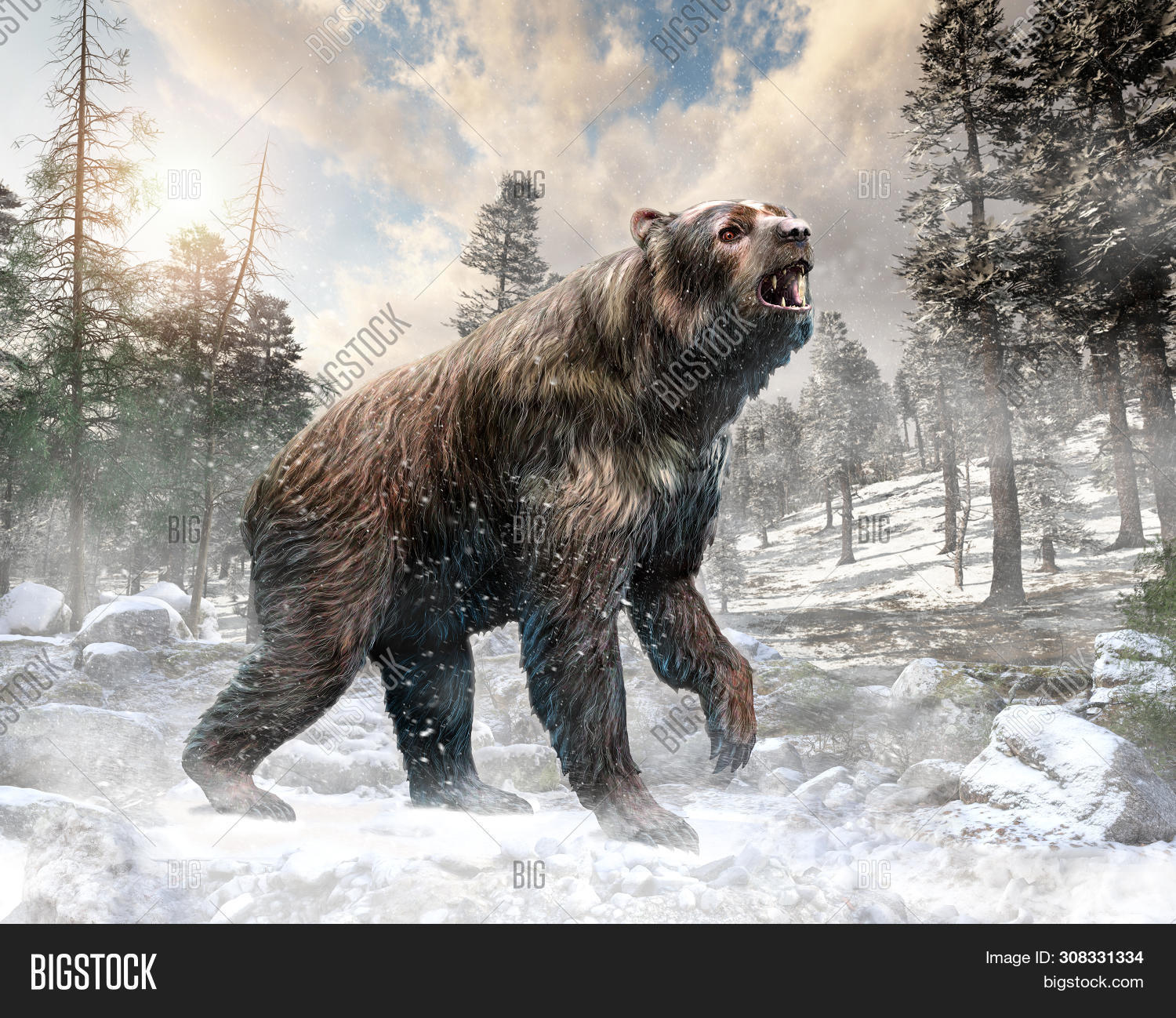 Arctodus Arctodus Pleistocene Image & Photo (Free Trial) | Bigstock