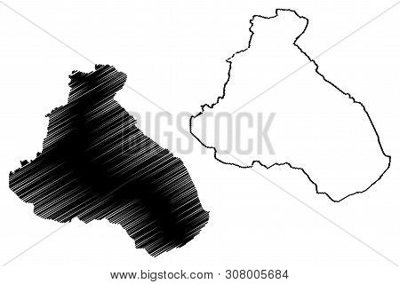 North Region (regions Of Cameroon, Republic Of Cameroon) Map Vector Illustration, Scribble Sketch No